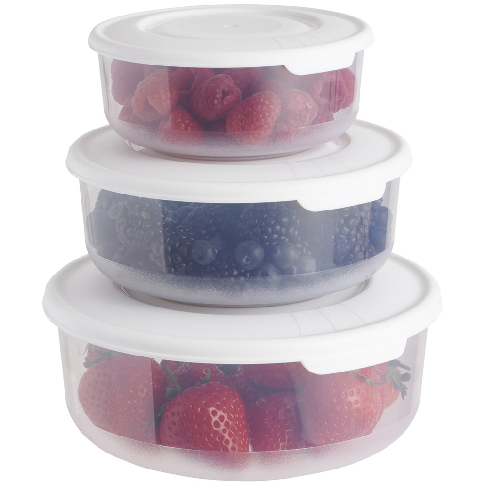 Wilko Round Food Storage Box 3 Pack Wilko