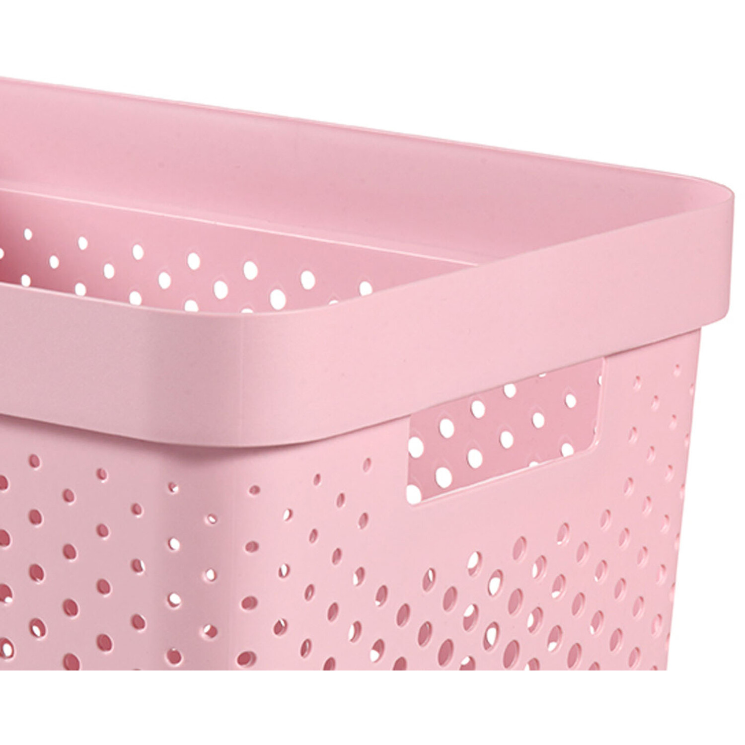 Curver 4.5L Pink Infinity Dots Storage Box Image 4
