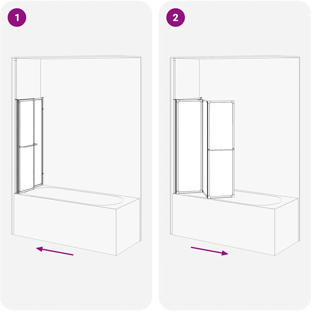 vidaXL White Shower Enclosure 120 x 70 x 137cm Image 8