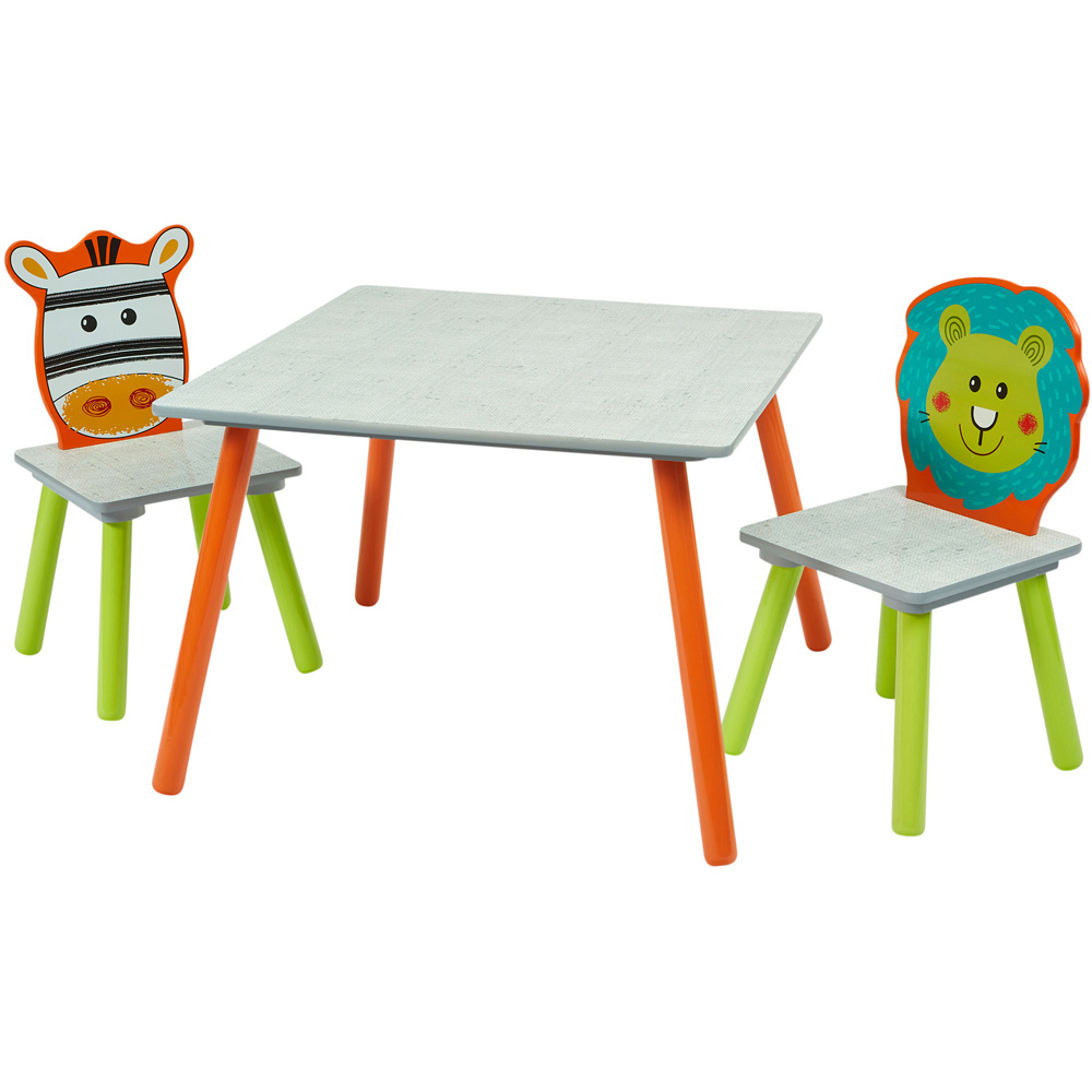 Liberty House Toys Kids Lion and Zebra Table and Chairs Image 2