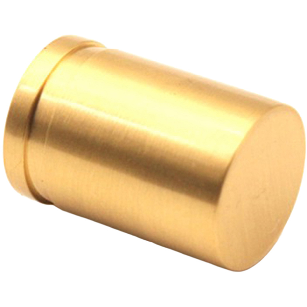 Spira Brass Satin Brass Cylinder Pull Cupboard Handle Image 1