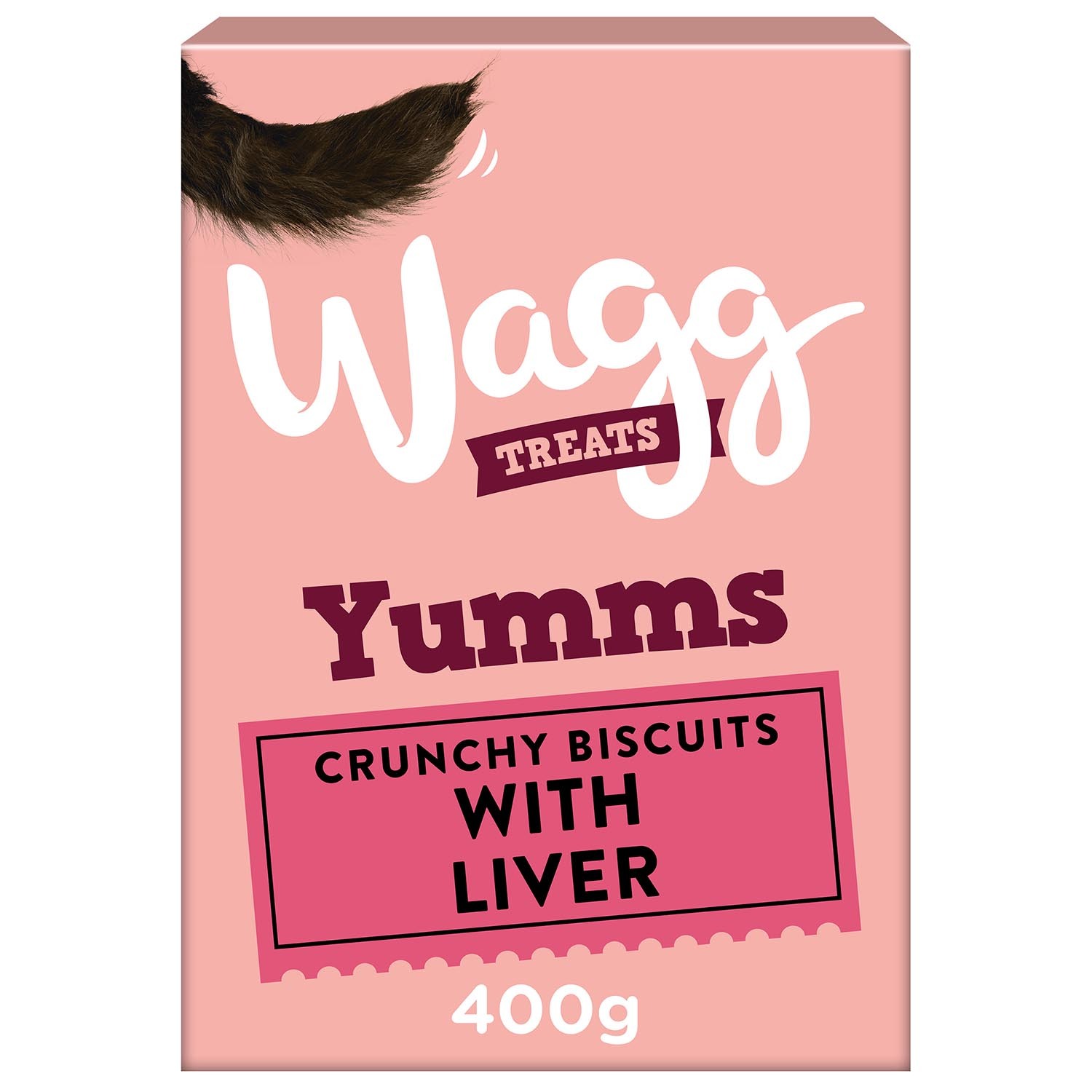 Wagg Yumms Crunchy Biscuits with Liver Dog Treat 400g Image