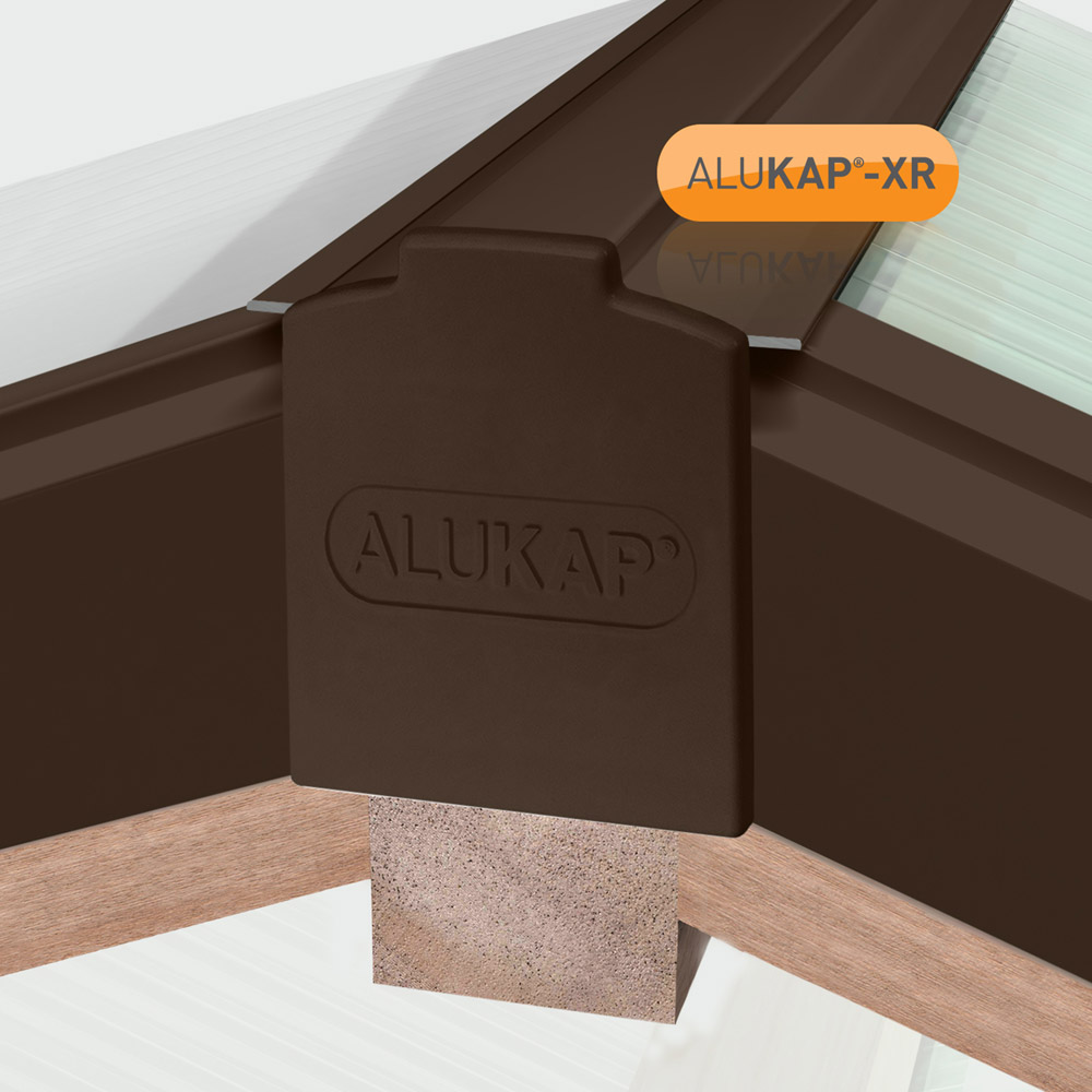 Alukap-XR Brown Hip Bar 2.0m with 55mm Rafter Gasket Image 2