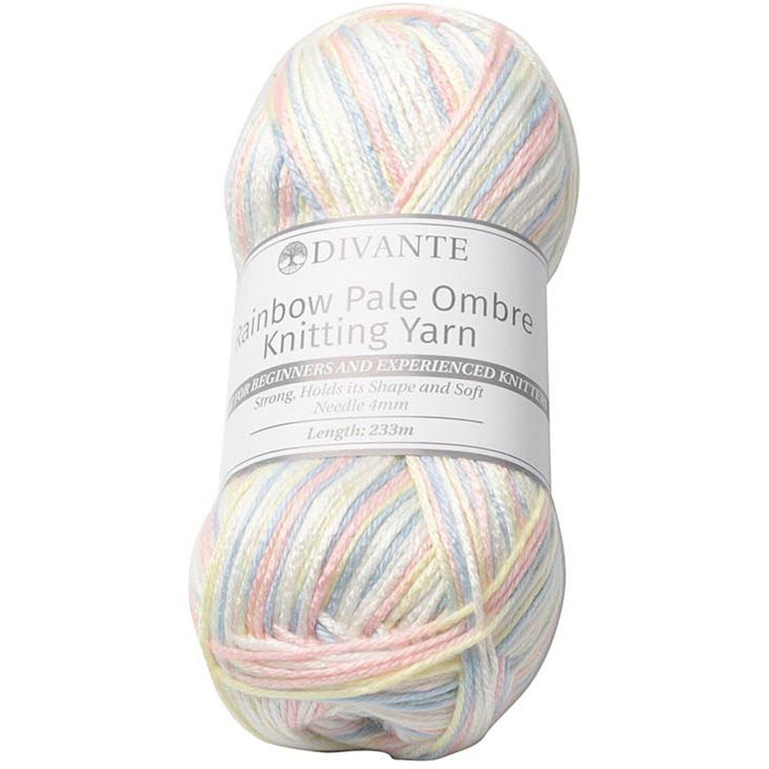 Divante Rainbow Pale Ombre Knitting Yarn 140g Image