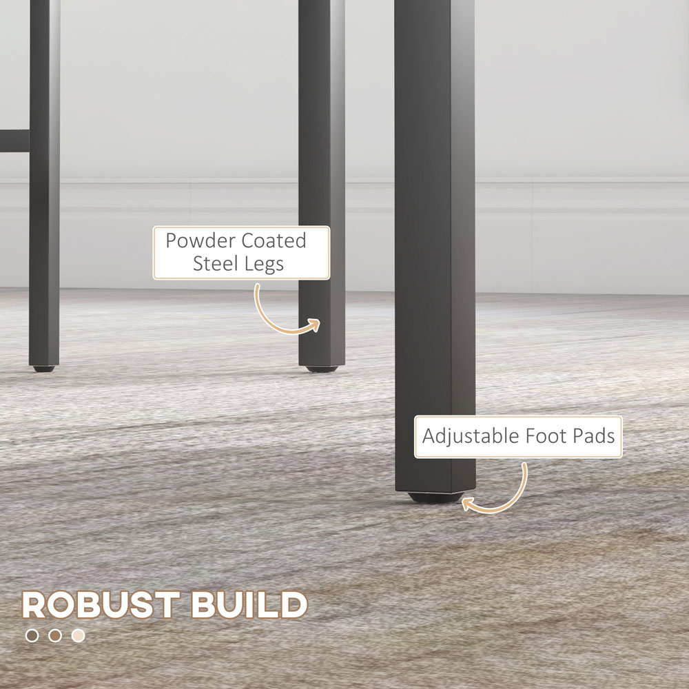 HOMCOM 4 Seater Dining Bench Set Natural Image 7