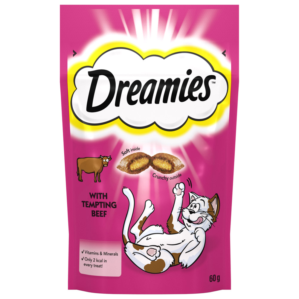 Dreamies Beef Cat Treats 60g Image 3