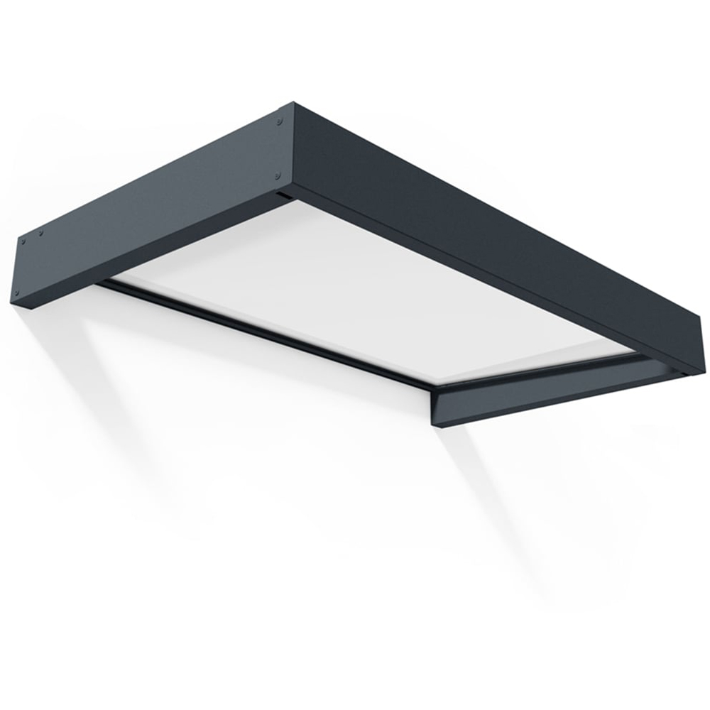 Palram Canopia Sophia 1600 Grey and White Opal Door Canopy 1.5 x 0.9m Image 2