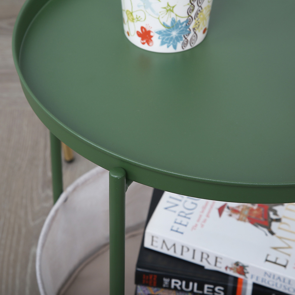 Bakewell Single Shelf Green Coffee Table Image 4