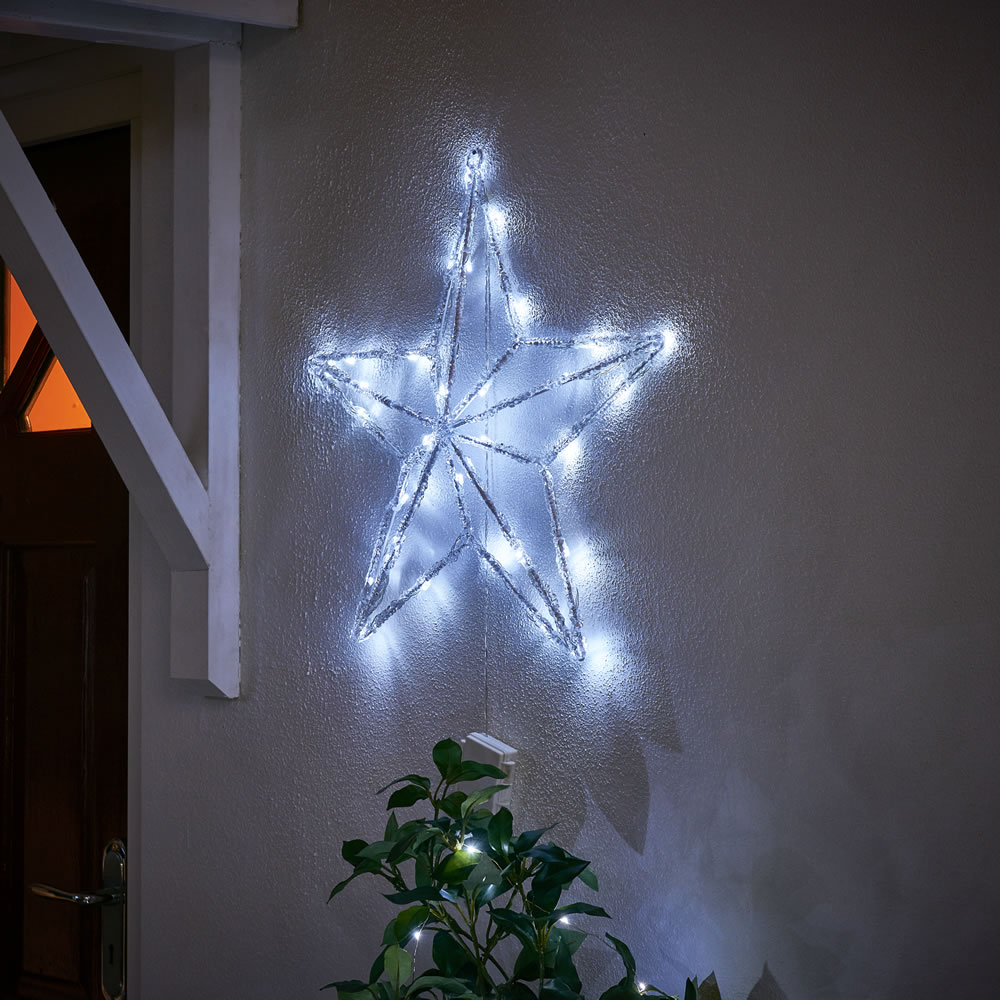 Wilko Small Christmas Star Wall Light Image 2