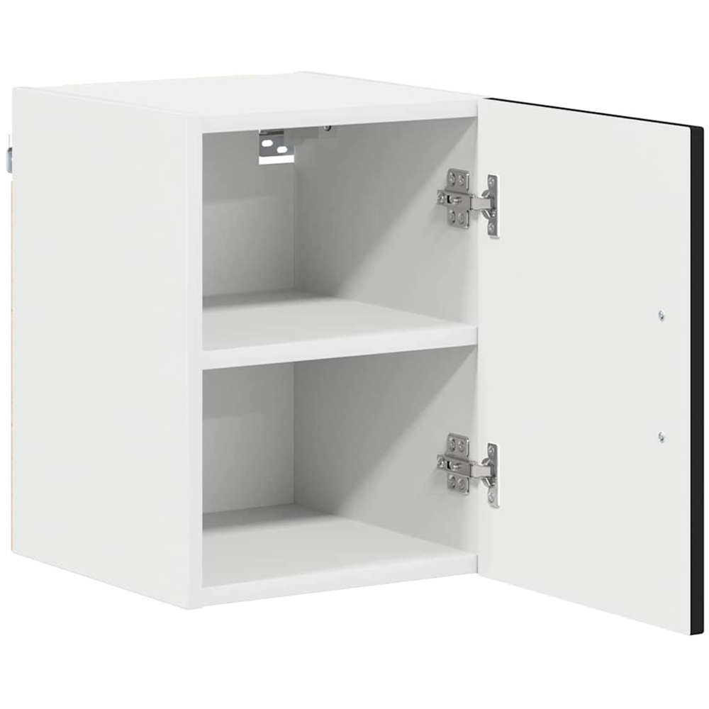 vidaXL Kalmar Single Door Black Wall Mounted Kitchen Cabinet Set of 2 Image 6