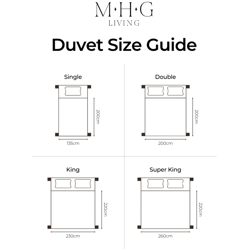MHG Living Super King Size White Duck Feather and Down Extra Warm Winter Duvet 16.5 Tog Image 9
