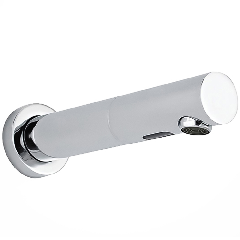 Nes Home Oslo Chrome Round Heavy Duty Infra-Red Sensor Bathroom Basin Tap Image 1