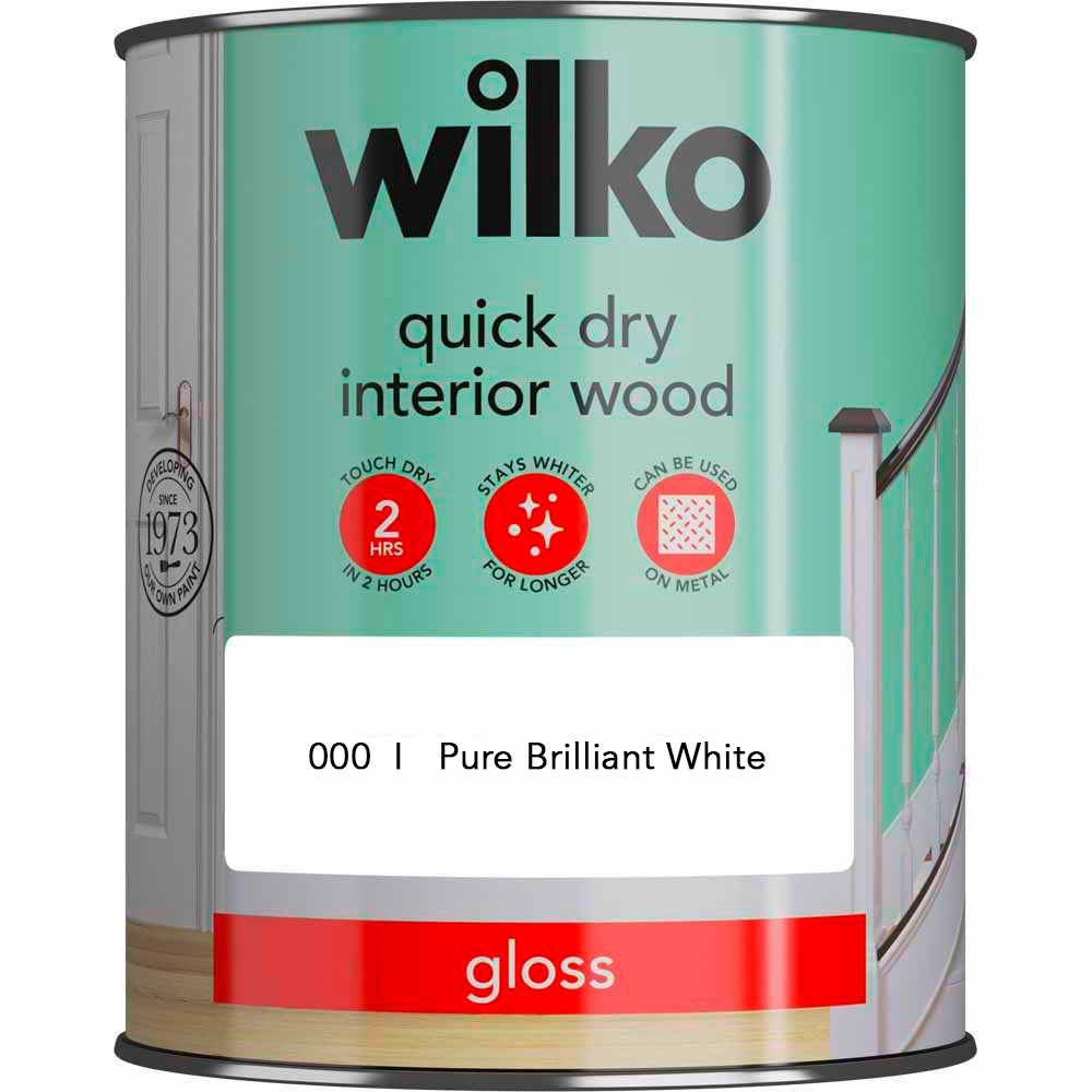 Wilko Preparation and Pure Brilliant White Glossing Paint Bundle Image 2