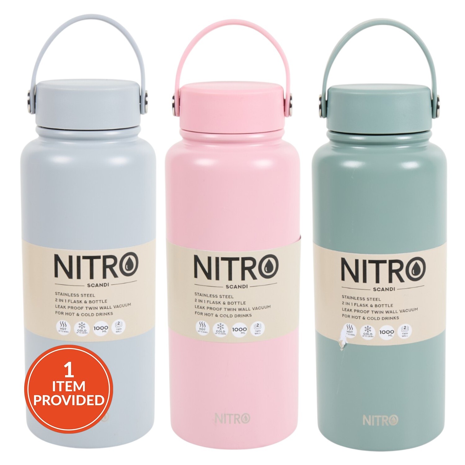 Nitro Scandi Stainless Steel Water Bottle Image 1