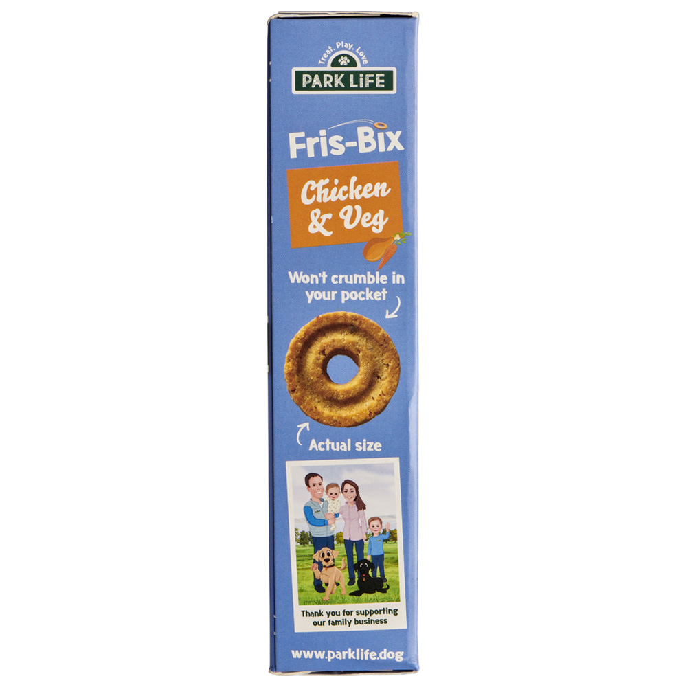 Park Life Fris Bix Chicken and Veg Dog Biscuits 300g Image 4