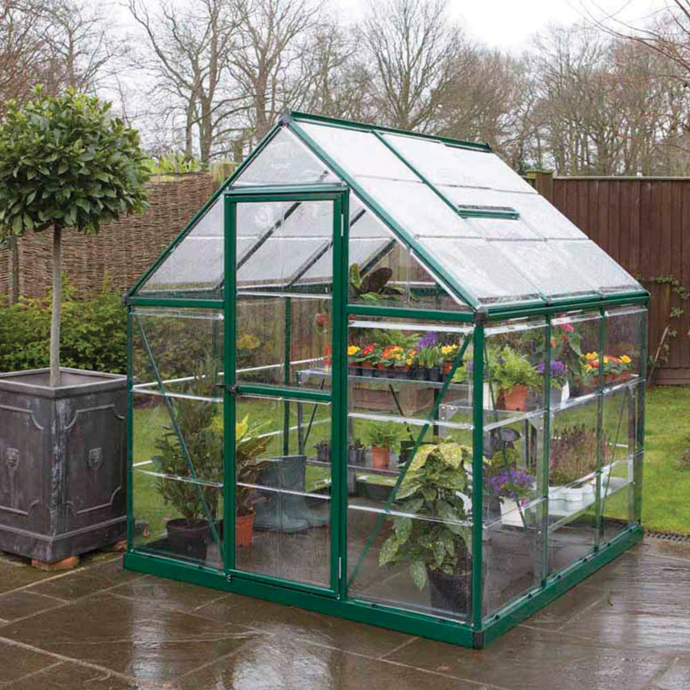 Palram Canopia Harmony Green Polycarbonate 6 x 6ft Greenhouse Image 2