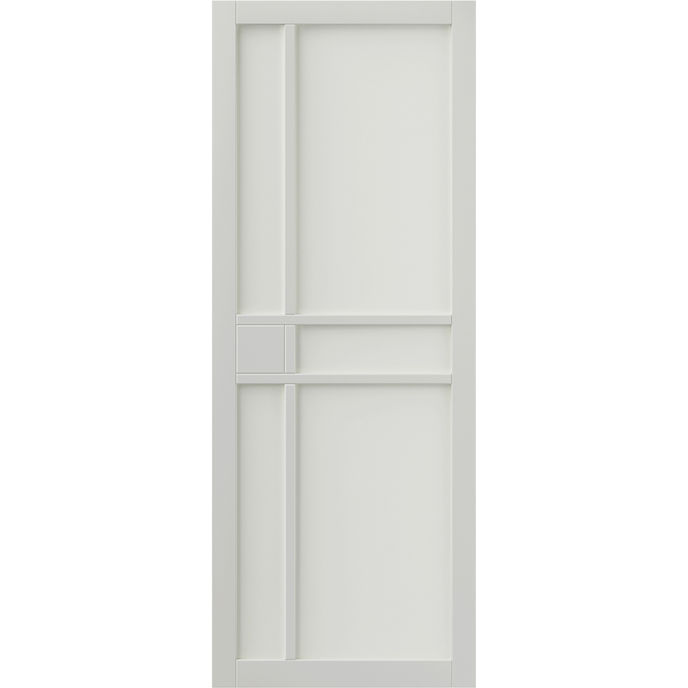 JB Kind City Urban Industrial White Art Deco Style Internal Door 1981 x 686mm Image 1