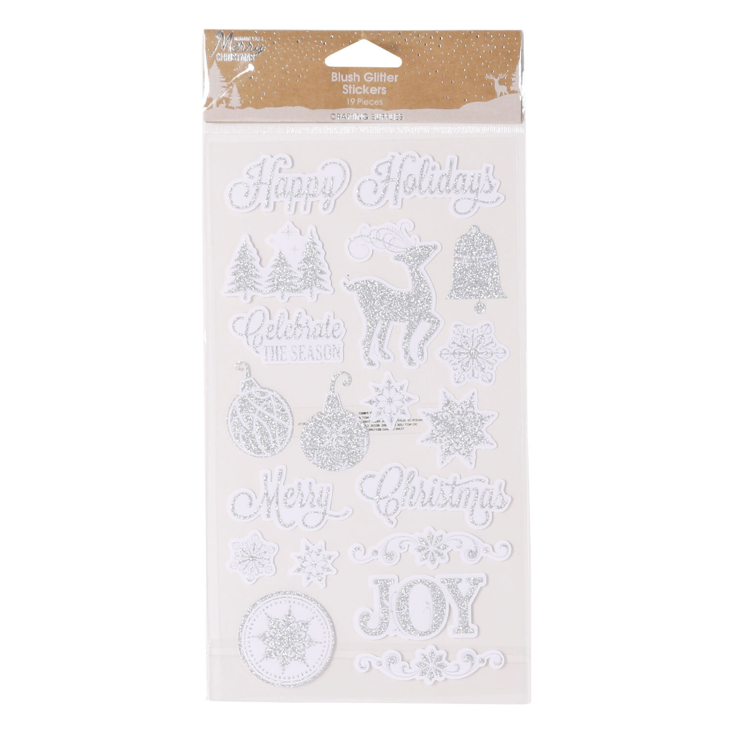 Blush Glitter Stickers Image