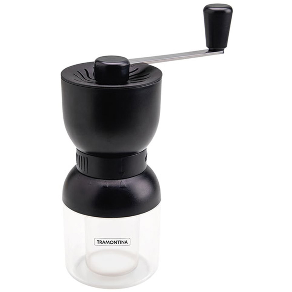 Tramontina Black Manual Coffee Grinder with Ceramic Burr Image 1