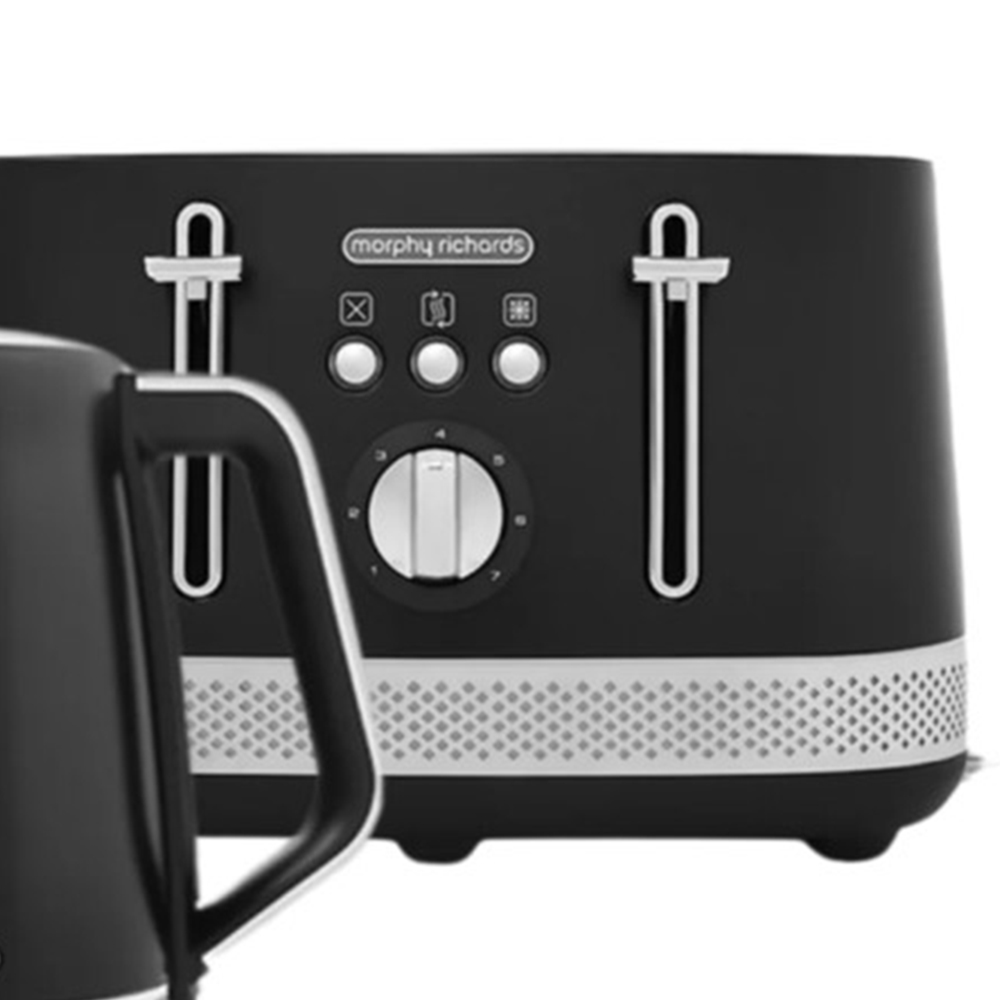 Morphy Richards Illumination Black Kettle and Toaster Set Image 3