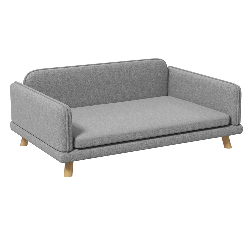 PawHut Grey Water Resistant Surface Sofa Bed Image 1