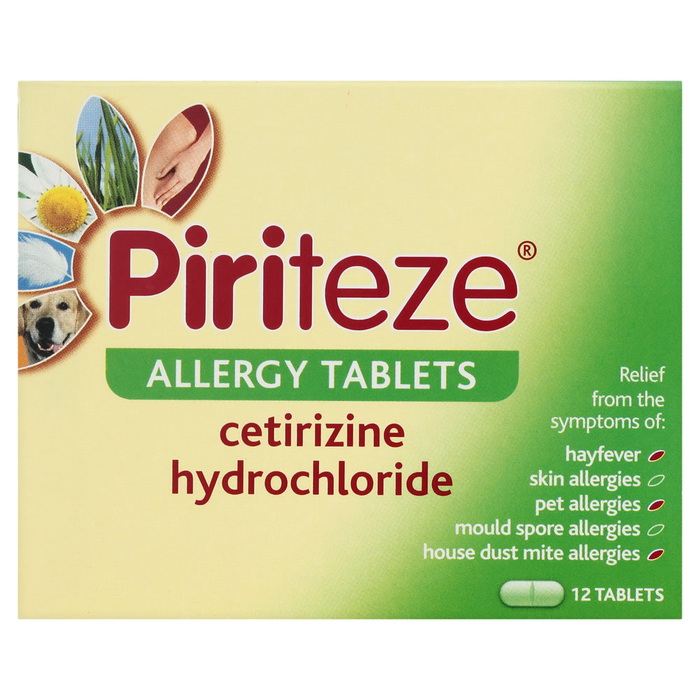 Piriteze Allergy Tablets 12 pack Image