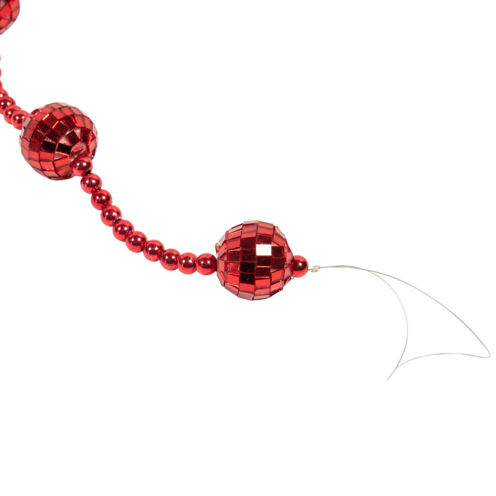 Disco Ball Garland Red Image 4