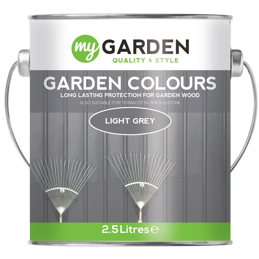 My Garden Colours Multi Surface Light Grey Paint 2.5L Image 2