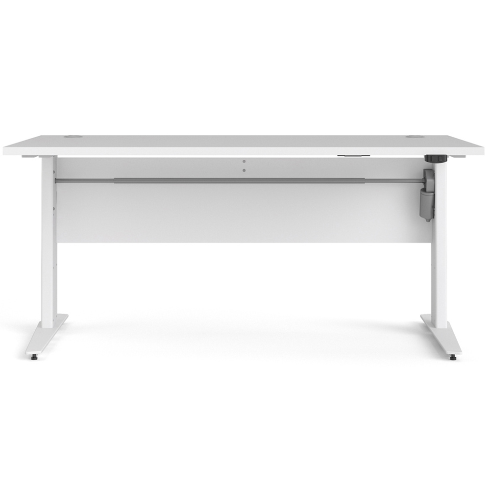 Florence Electric Height Adjustable Desk White Image 4