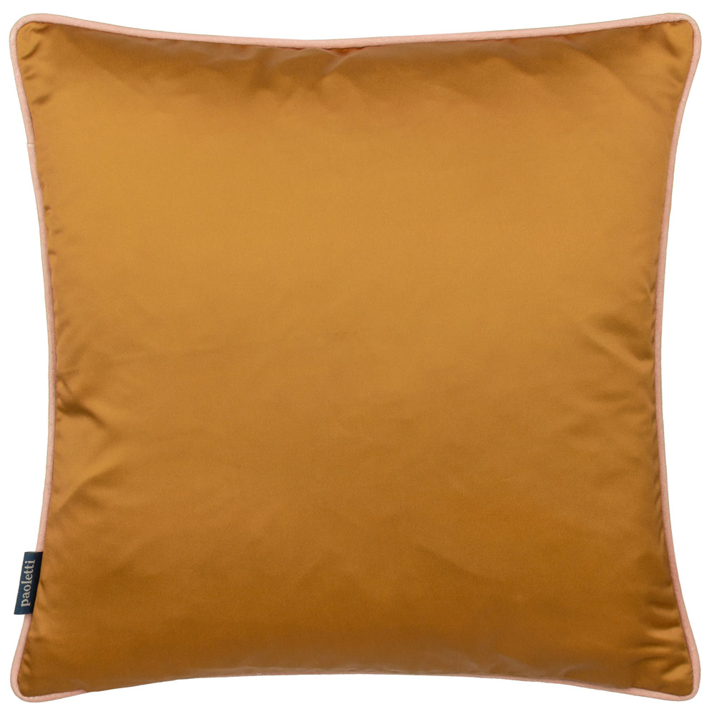 Paoletti Carnaby Teal Geometric Chain Satin Cushion Image 3