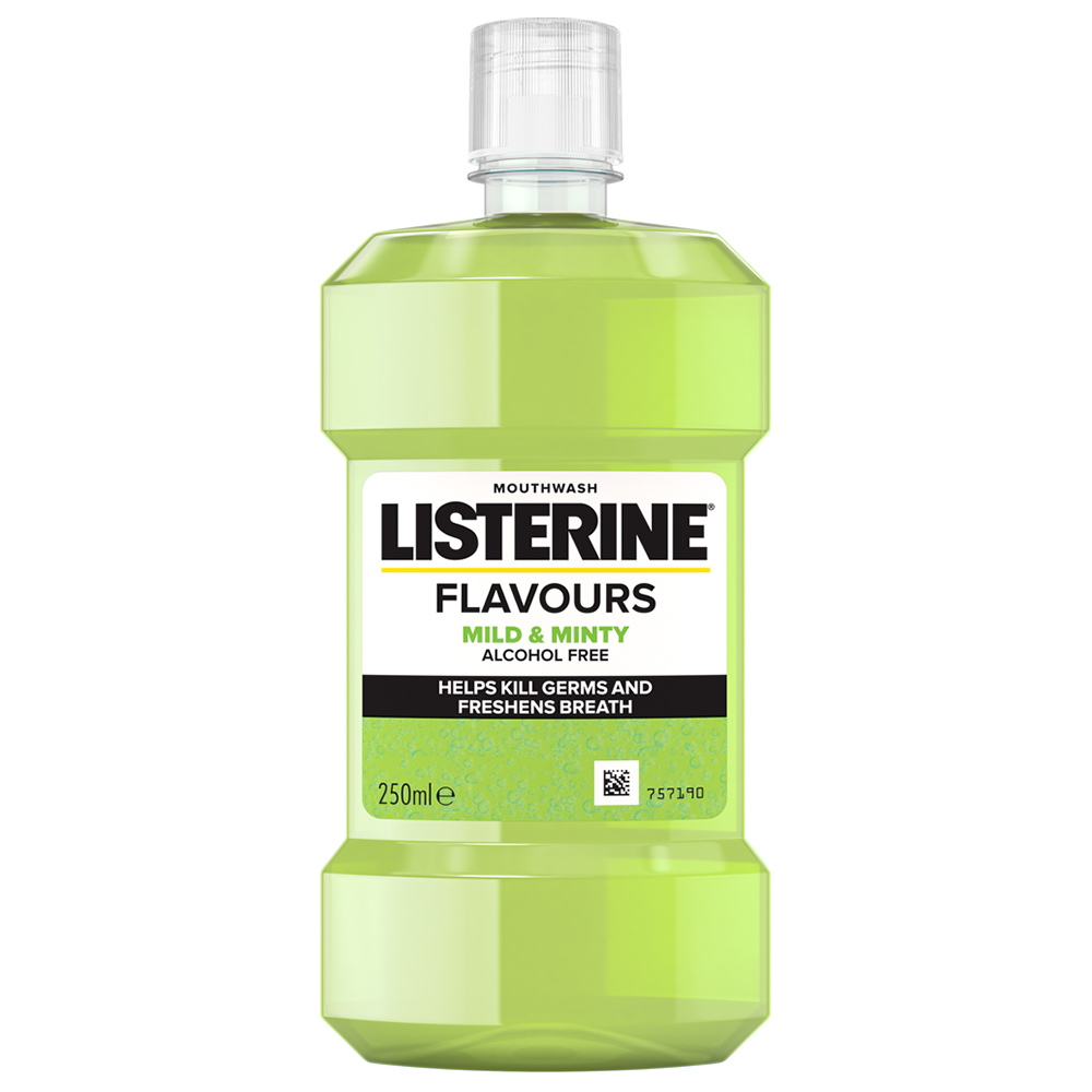 Listerine Flavours Mild Mint Mouthwash 250ml Image 1