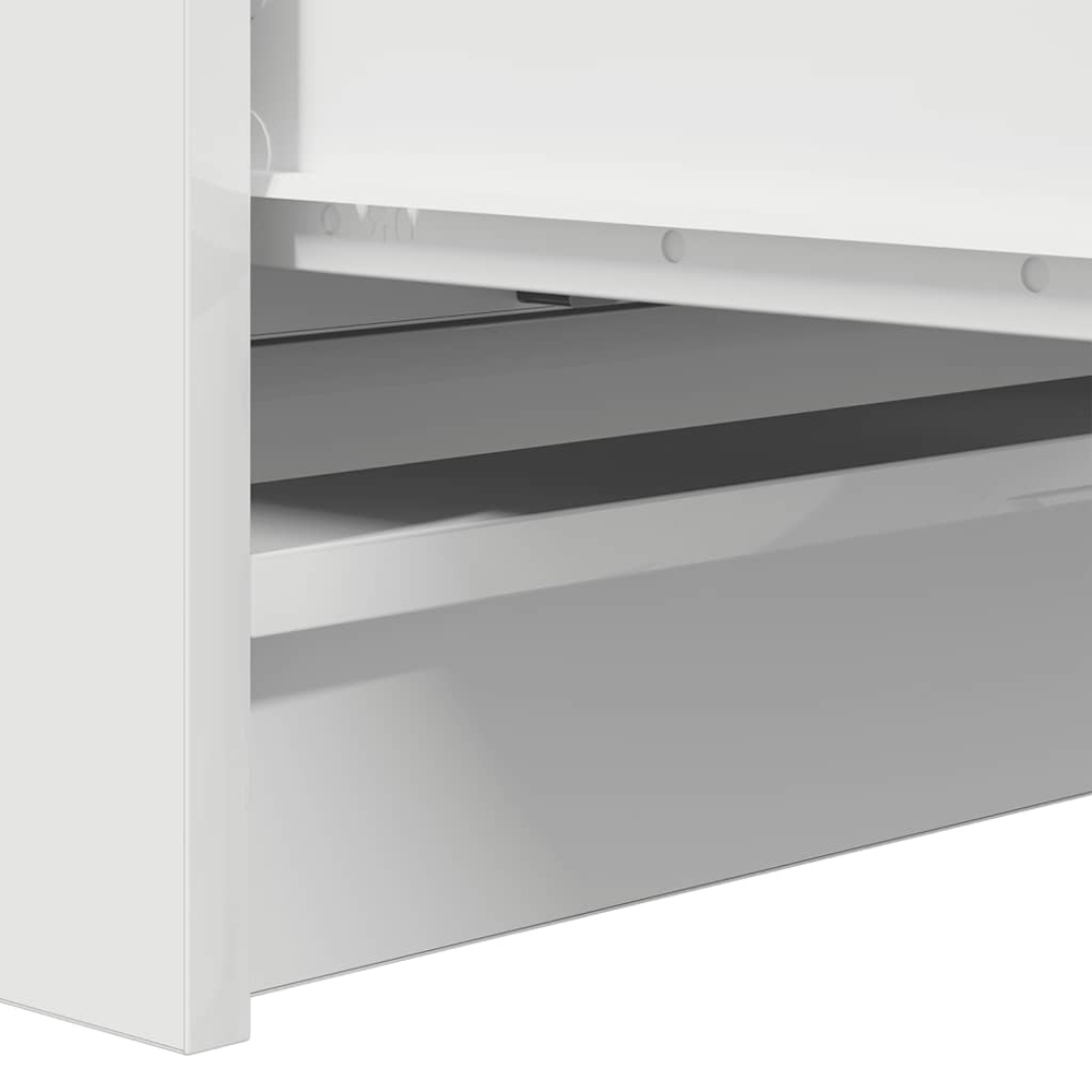 vidaXL 3 Drawer White Sideboard Image 8