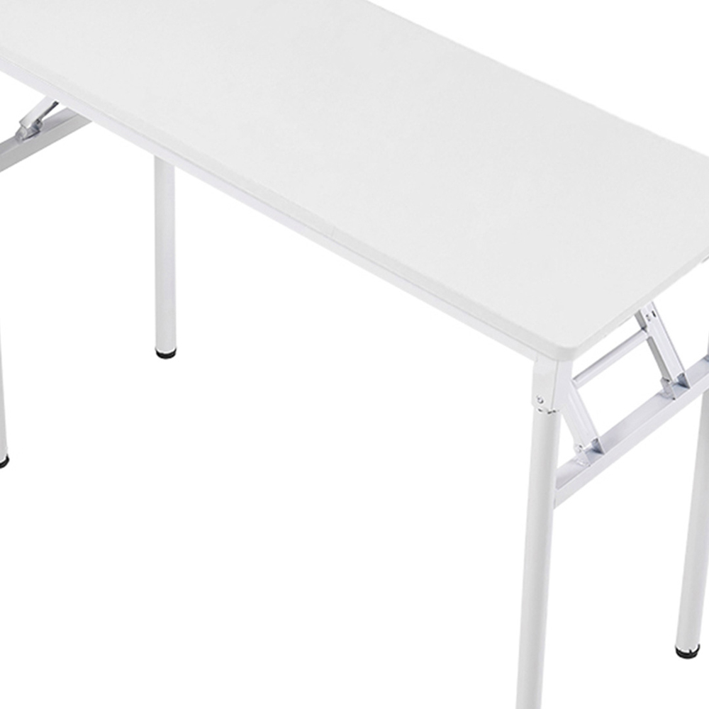 Living and Home Metal Frame Foldable Laptop Desk White Image 3