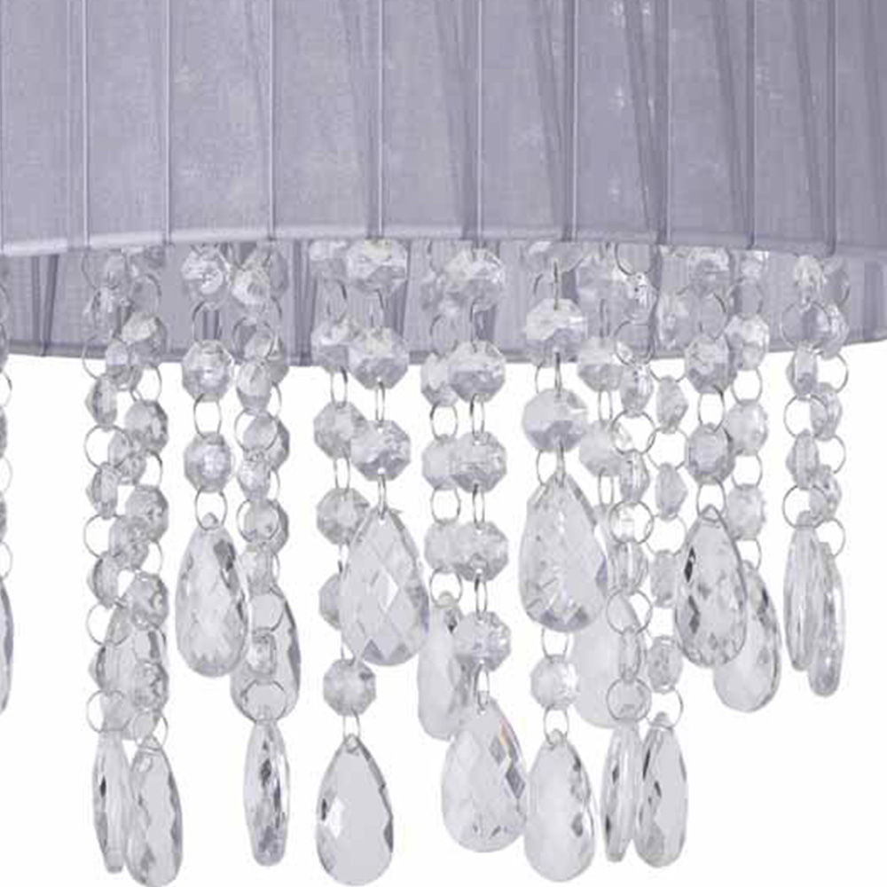 Wilko Organza Light Shade with Beads Image 3