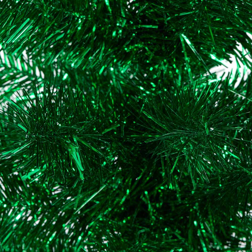 Wilko 3ft Green Tinsel Artificial Christmas Tree Image 4