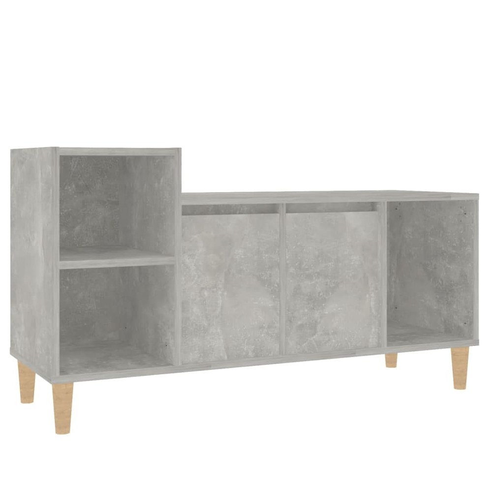 vidaXL 2 Door 3 Shelf Concrete Grey TV Cabinet Image 2