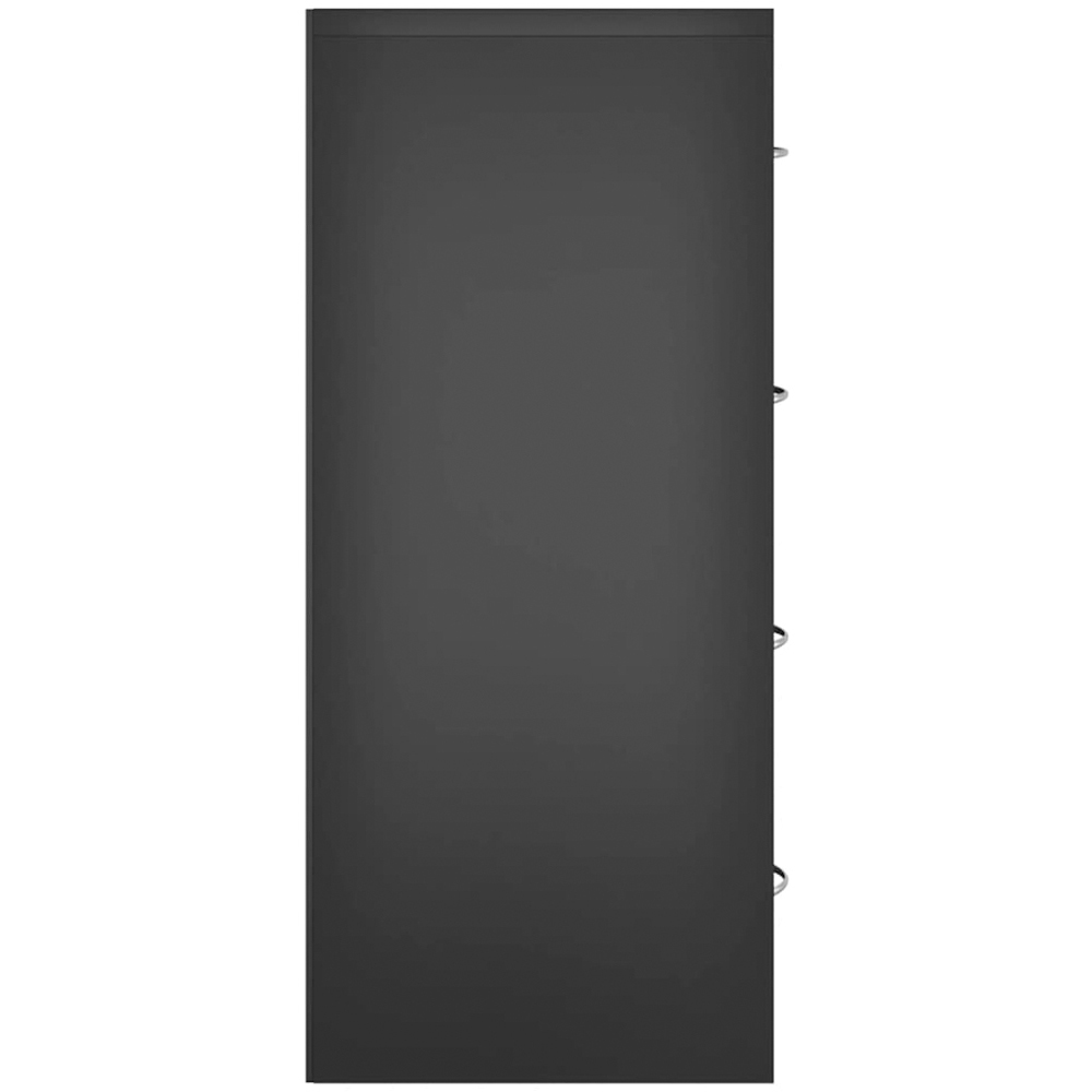 vidaXL 4 Drawer Black Wooden Sideboard Image 5