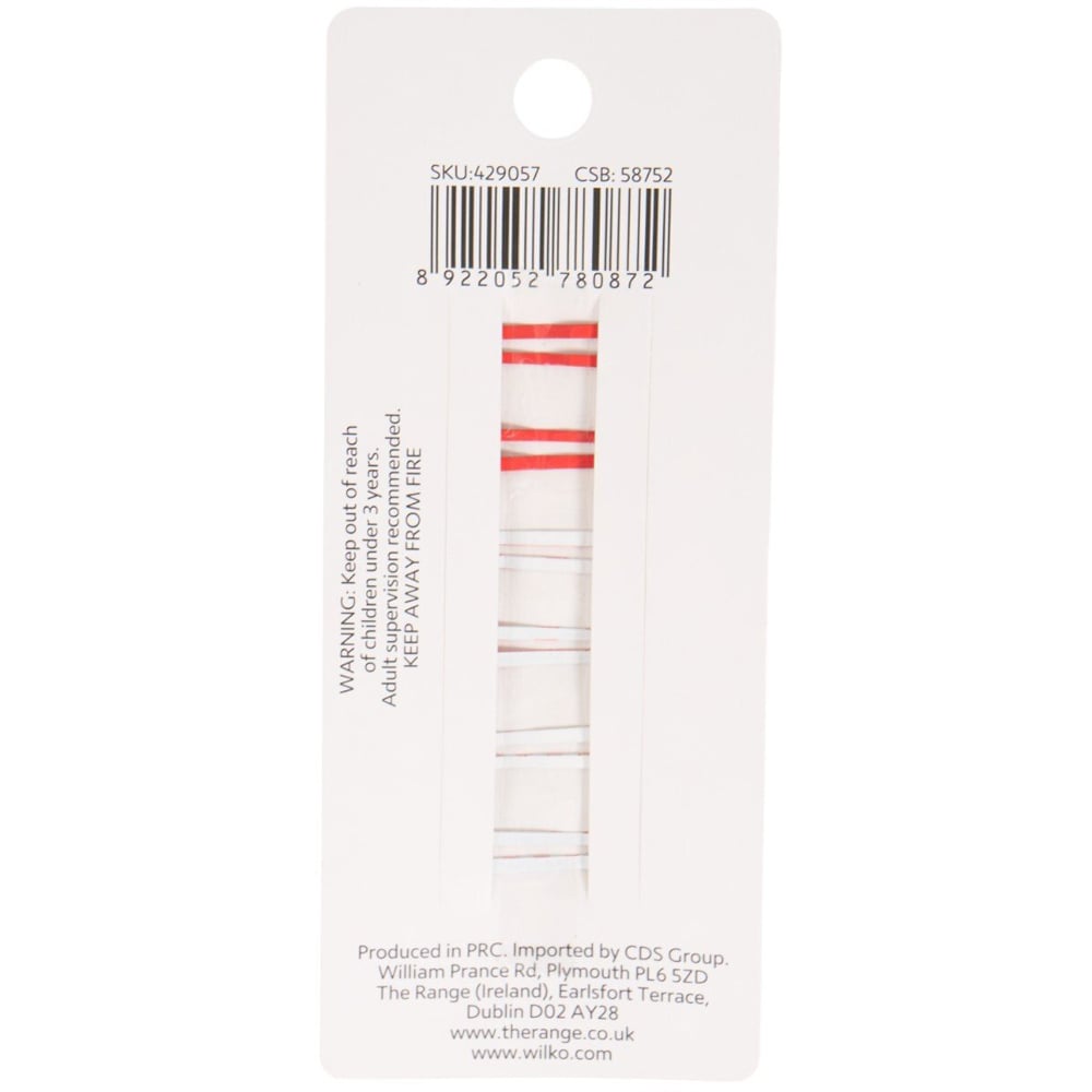 Pack of 6 Hair Clips Red Image 2