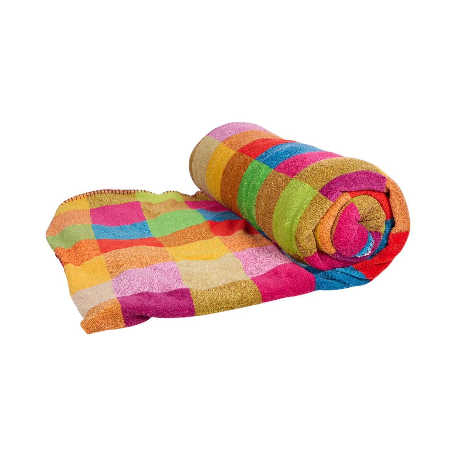 Multicolour Jester Check Throw Multicolour Image 6