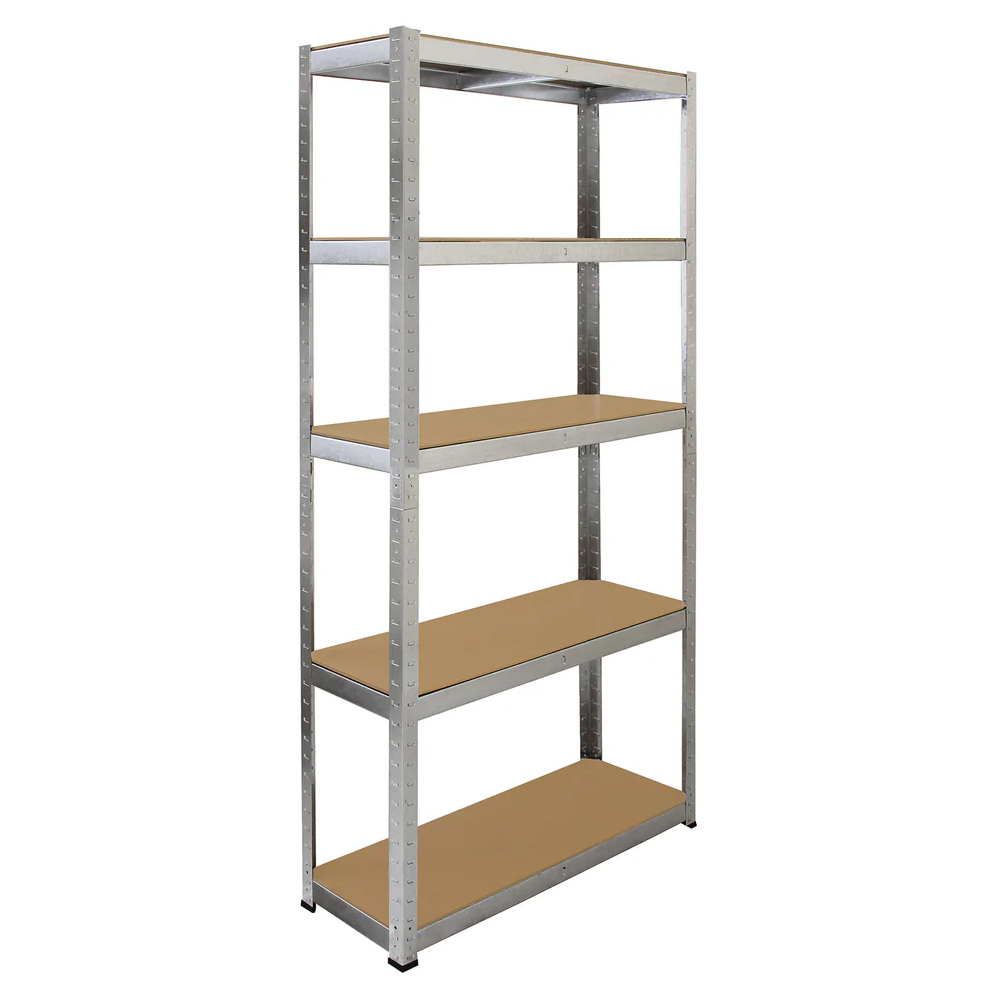 Monster Shop Galwix Galvanised Steel Shelve Racking 90cm Set of 4 Image 2