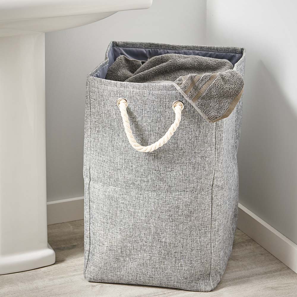 Wilko Grey Folding Laundry Bag Image 6