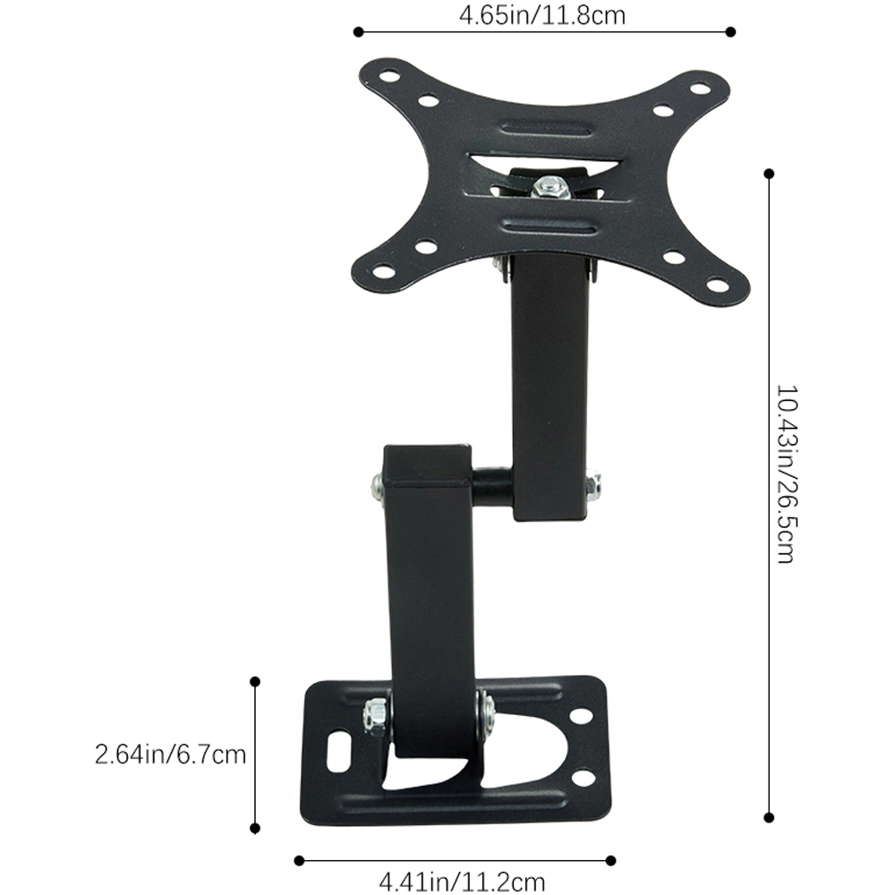 Living and Home 10-26 inch Black Metal Wall Mounted TV Monitor Bracket Image 8