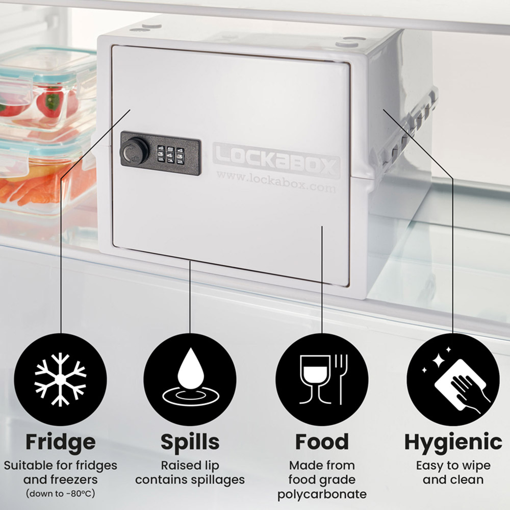 Lockabox One Opal White Lockable Safe Box 10.5L Image 6