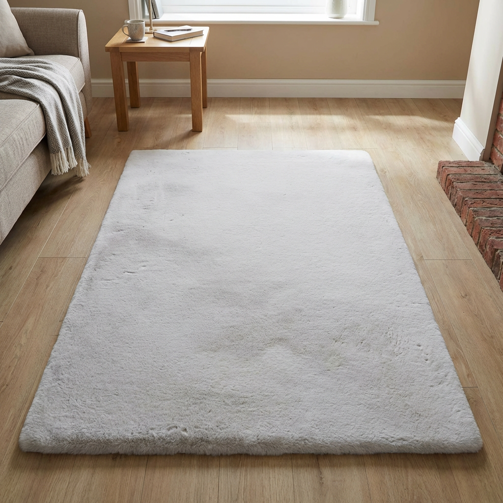 Mink Faux Rabbit Fur Rug 150 x 100cm Image 6