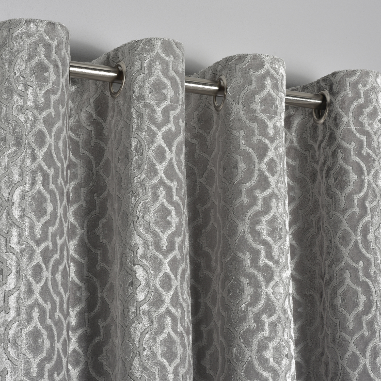 Divante Halo Velvet Lined Curtains 183 x 168cm Image 3
