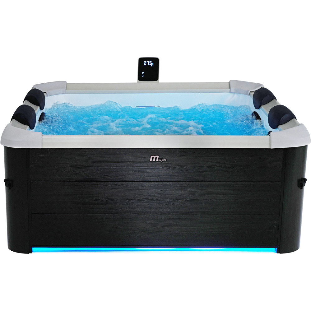 MSpa Oslo 6 Person Grey Rigid-Wall Hot Tub with Smart App Control and Remote-Controlled LED Image 3