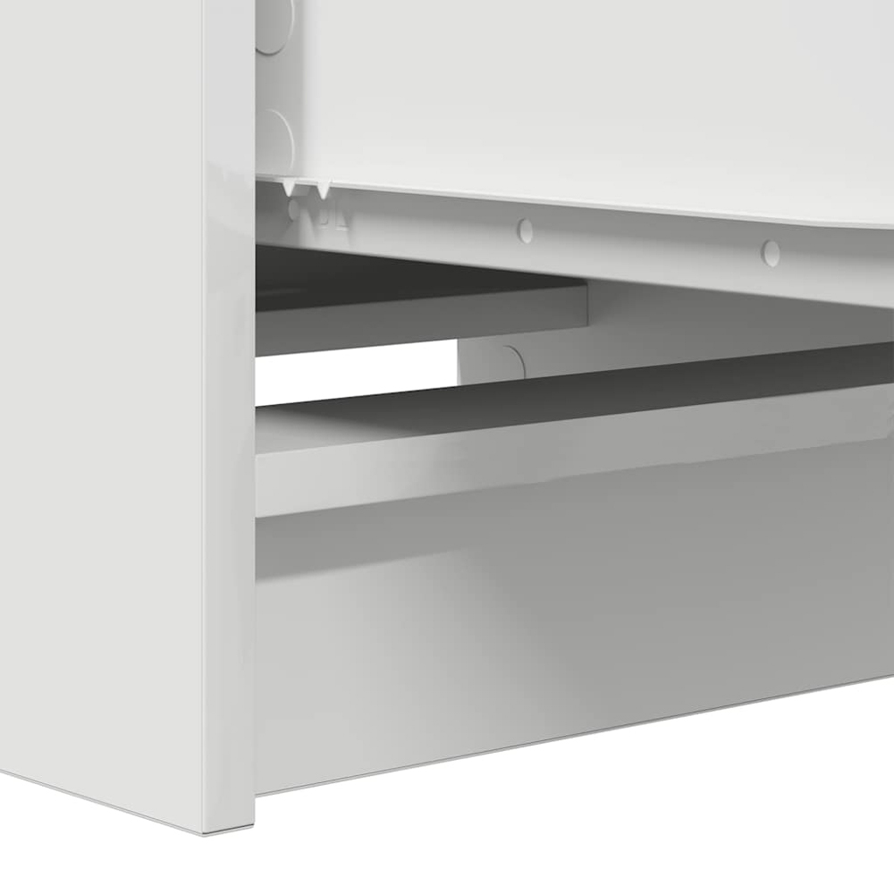 vidaXL 4 Drawer White Sideboard Image 8