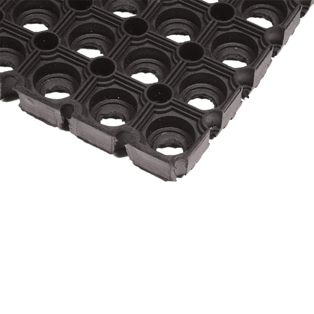 JVL Rondo Rubber Scraper Door Mat 40 x 60cm 2 Pack Image 8