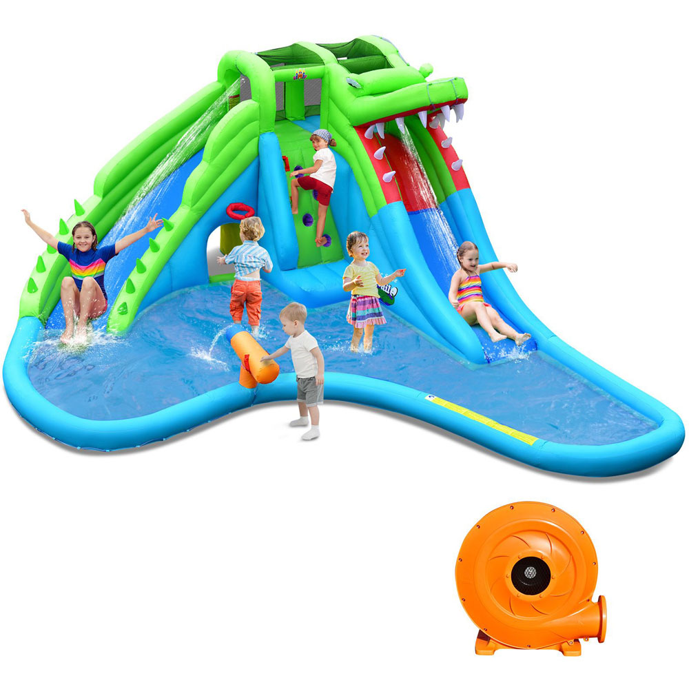 Costway Giant 7 in 1 Inflatable Bounce House with Air Blower Image 1
