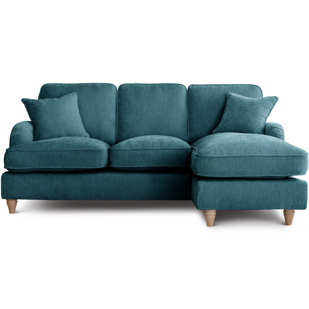 The Vienna 3 Seater Emerald Right Hand Chaise Sofa Image 2